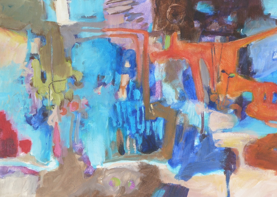 Landschaft, Acryl auf Leinen, 30 cm x 40 cm, 2013