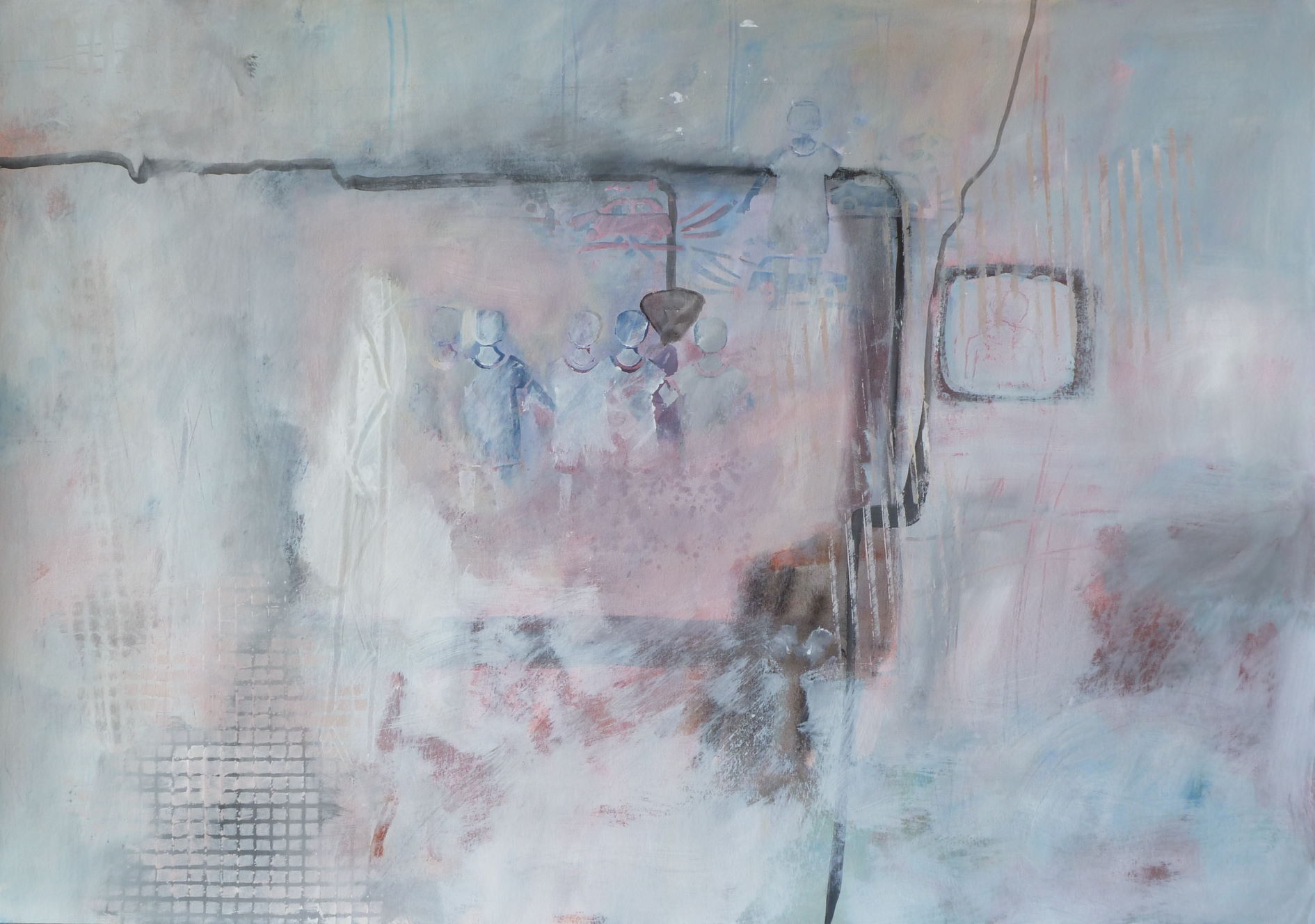 Mein 3-10-1989, erfolglose Rekonstruktion, 70x100, Papier, 2014