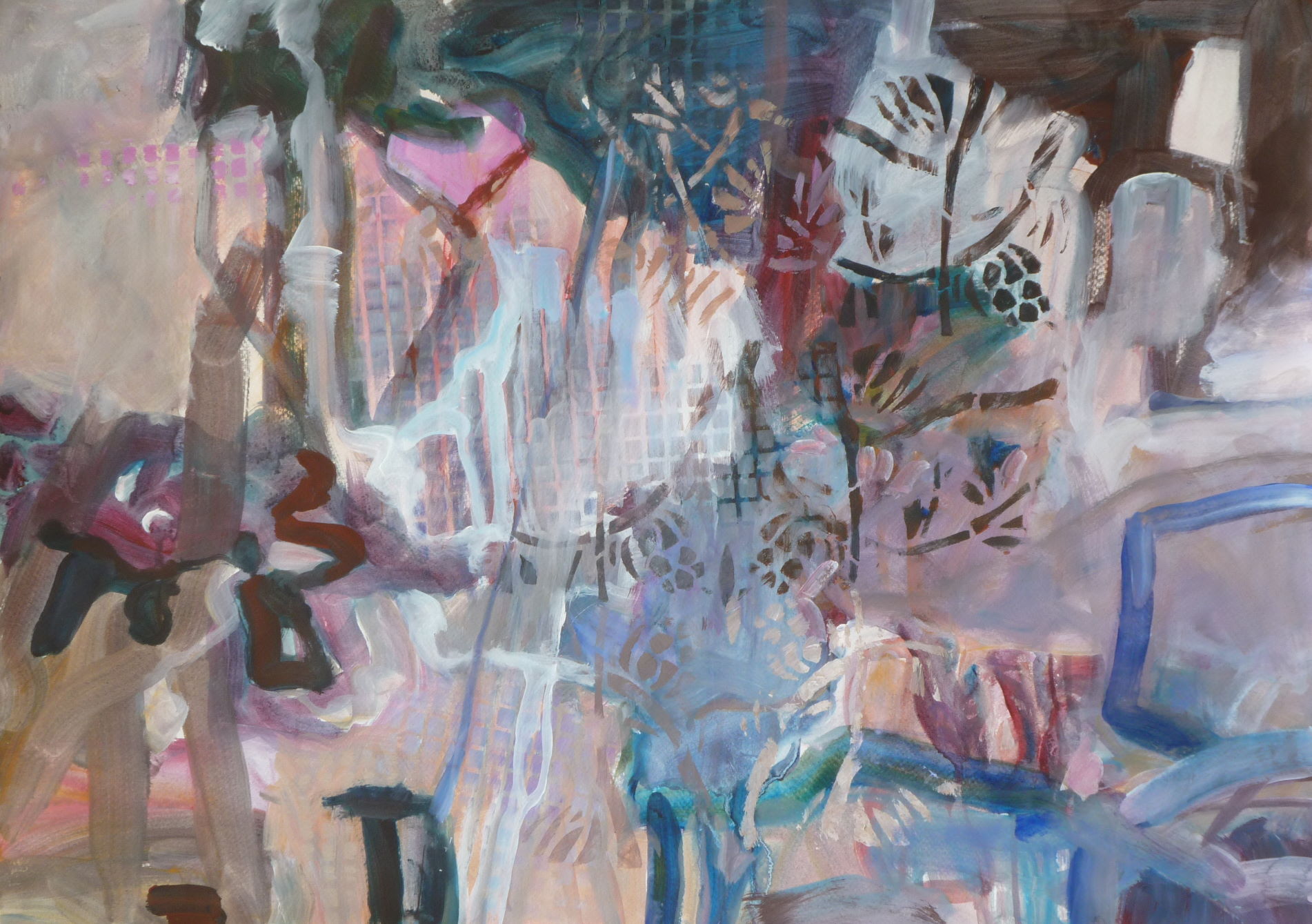 Meine eigene Erinnerung oder die Erzaehlung meines Partners?, 50x70, Papier, 2014